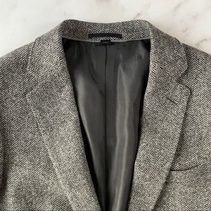 J Crew herringbone grey blazer
